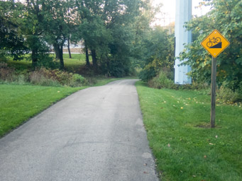 Beginning of Greenbelt Trail