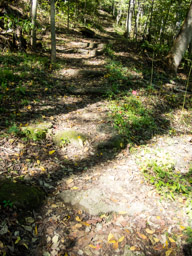More stone steps