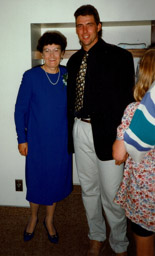 Mom and Jim Hawkins, Murray and Alison's Wedding, August, 1994.