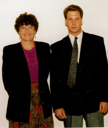 Marj and Murray at RCMP swearing in, early 1990's.