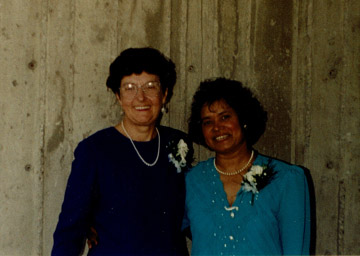 Marj and Lillian (Alison's Mom), August, 1994.