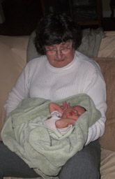 Marj and Jeralyn, new Grand-daughter, Jan., 2010.