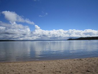 Ski Beach, Waskesiu Lake, PANP 2015.