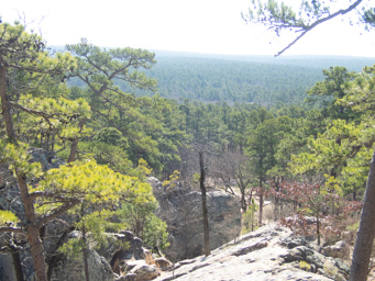 View from Robbers Cave.